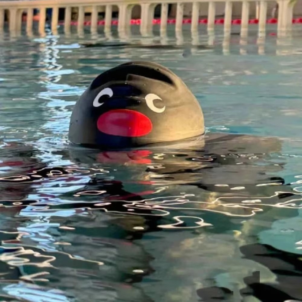 قبعة سباحة مرنة بتصميم البطريق - مراجعة Aquatic Sports Cap وسعره